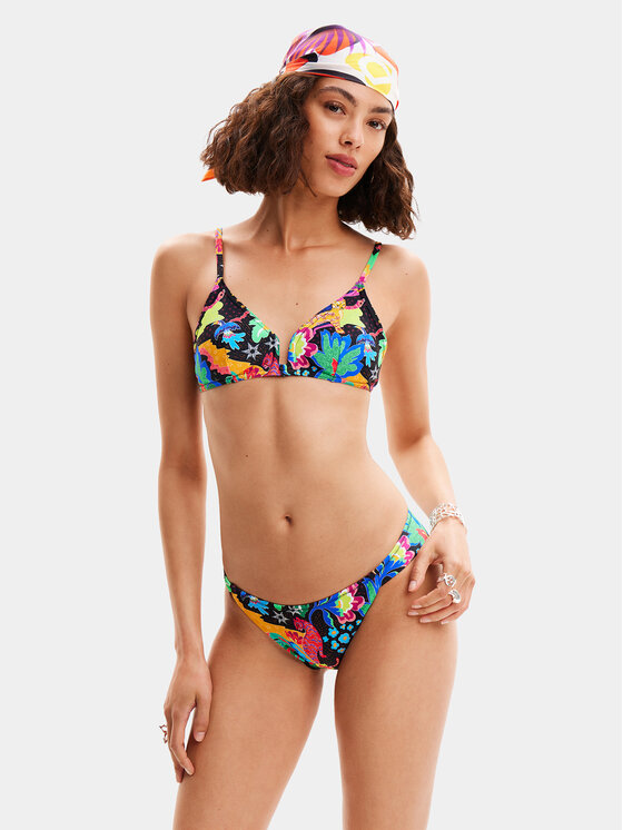 Desigual Bikini pezzo sotto Jungle 24SWMK11 Multicolore, taglia : S