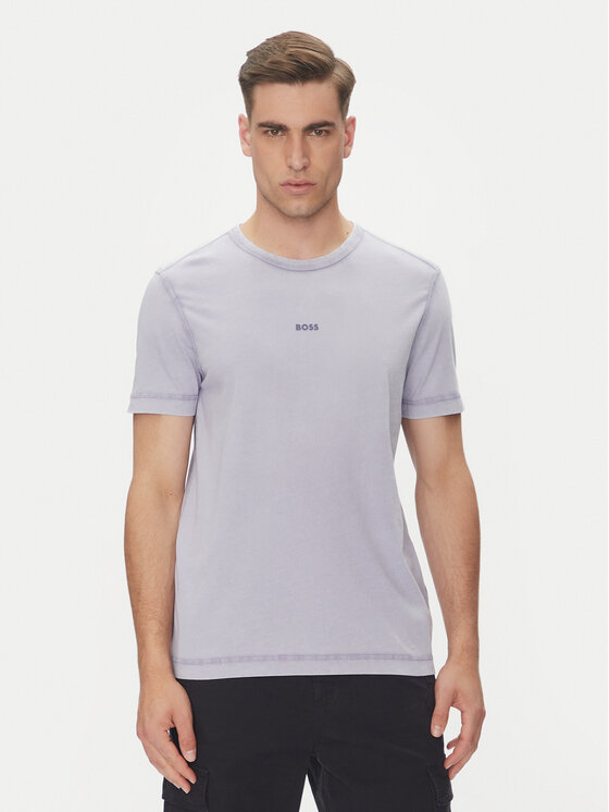 BOSS BOSS T-Shirt Tokks 50502173 Fialová Regular Fit