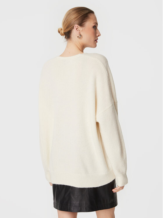 BOSS Boss Pulover C-Fondianan 50478295 Écru Relaxed Fit