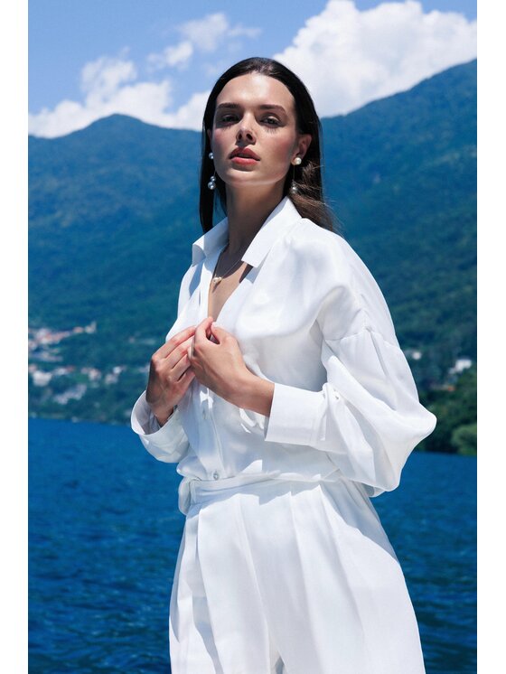 LE POSSÉ LE POSSÉ Camicia KLS Bianco Loose Fit