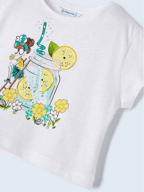 Mayoral Mayoral Komplet t-shirt i szorty sportowe 3213 Kolorowy Regular Fit