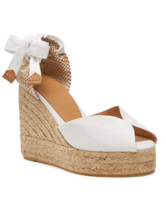 Castañer Castañer Espadryle Bilina/8Ed/001 023004 Biały