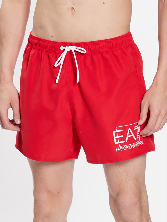 EA7 Emporio Armani Pantaloni scurți pentru înot 902000 3R739 00074 Roșu Regular Fit