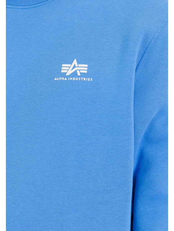 Alpha Industries Alpha Industries Bluza Basic Small Logo Sweatshirt Niebieski Regular Fit