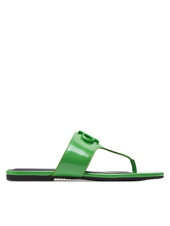 Flip flop Calvin Klein Jeans Flat Sandal Slide Toepost Mg Met YW0YW01342 Verde