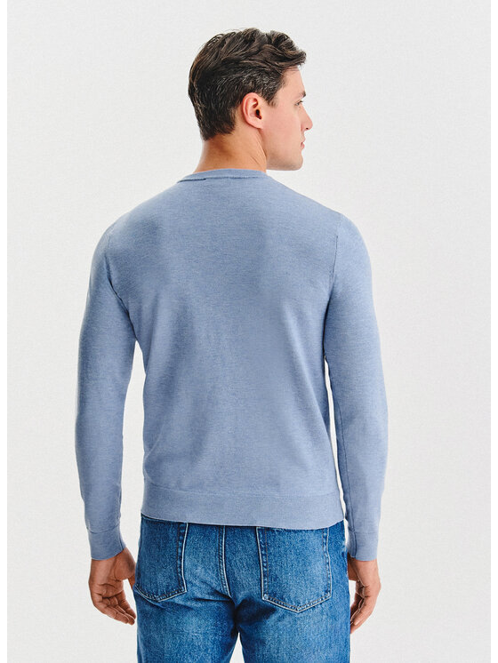 Pako Lorente Pako Lorente Sweter P25WF-2X-017 Niebieski Classic Fit