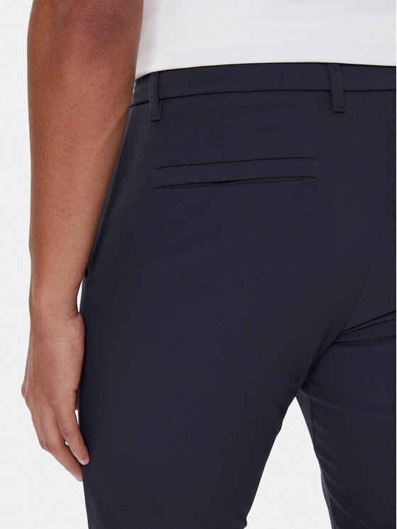 BOSS BOSS Medžiaginės kelnės T_Commuter 50544245 Tamsiai mėlyna Slim Fit