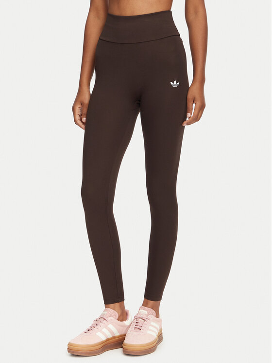 adidas Colanți Essentials KV9150 Maro Slim Fit