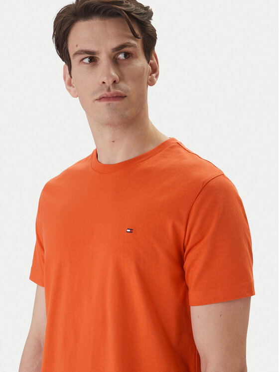 Tommy Hilfiger Tommy Hilfiger T-Shirt Ess Seasonal MW0MW39995 Oranžová Regular Fit