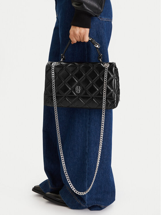 Marc Jacobs Marc Jacobs Дамска чанта The Quilted Dual Convertible Shoulder Bag 2S5HCR007H02 Черен
