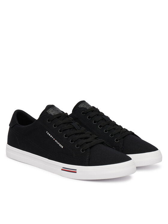 Tommy Hilfiger Tommy Hilfiger Tenisówki Vulc Core Rwb Long Lace Cvs FM0FM05813 Czarny