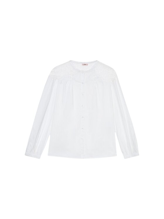 Oltre Oltre Blusa 5130R003040N011 Bianco Regular Fit