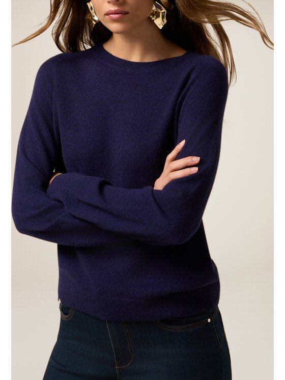 Oltre Oltre Maglione M369E001933N034 Blu Regular Fit