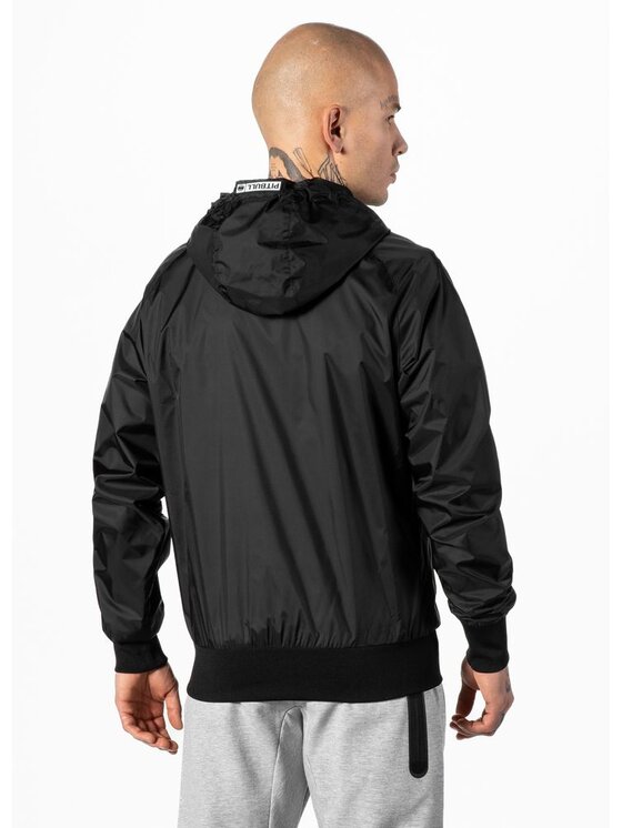 PITBULL PITBULL Kurtka przejściowa Athletic Logo Czarny Regular Fit