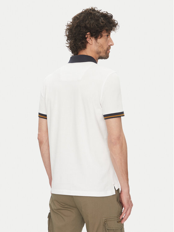 Aeronautica Militare Aeronautica Militare Polo marškinėliai 251PO1859P191 Balta Regular Fit