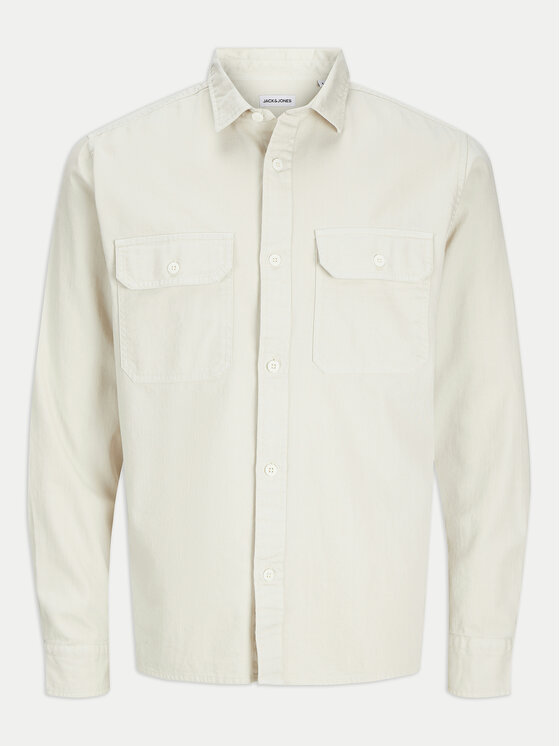 Jack&Jones Jack&Jones Τζιν πουκάμισο Travis 12269262 Μπεζ Comfort Fit