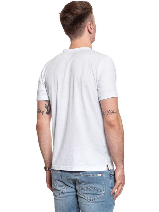 Mustang Mustang T-shirt ALEX C PRINT Bianco Regular Fit