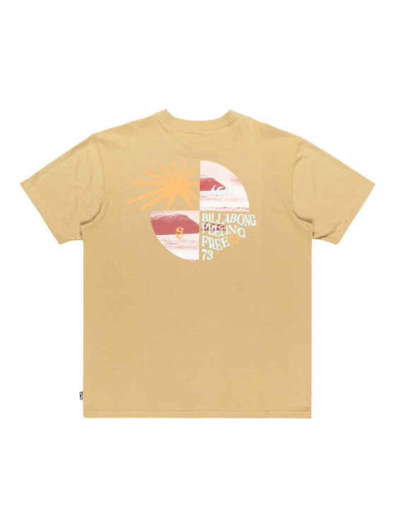 Billabong Billabong T-Shirt Twin Fin EBYZT00362 Béžová Regular Fit
