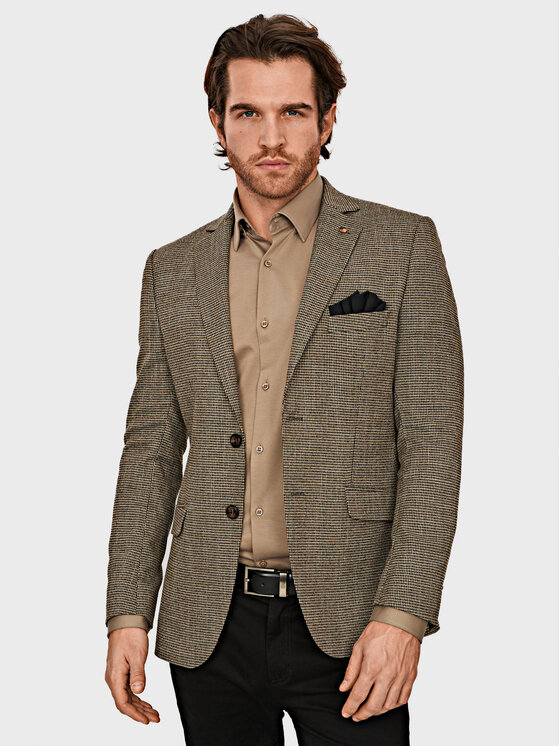 Evenemen Evenemen Marynarka Tico Beżowy Slim Fit