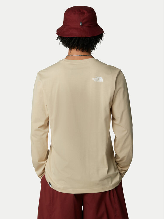 The North Face The North Face Longsleeve krekls Simple Dome NF0A87QN Bēšs Regular Fit