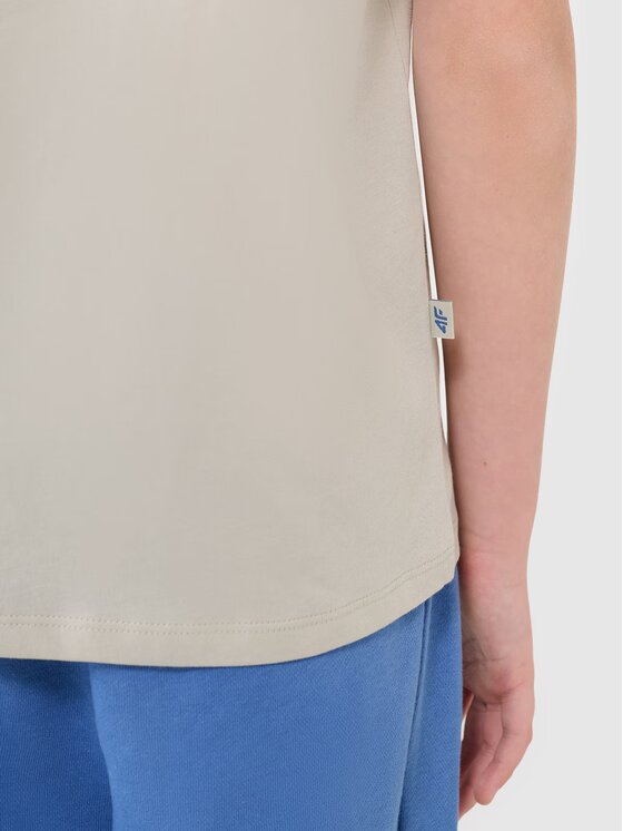 4F 4F T-Shirt 4FJWSS25TTSHM2186-12S Biały Regular Fit