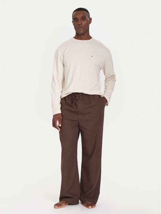 Tommy Hilfiger Tommy Hilfiger Pyjamahose UM0UM03689 Braun Relaxed Fit