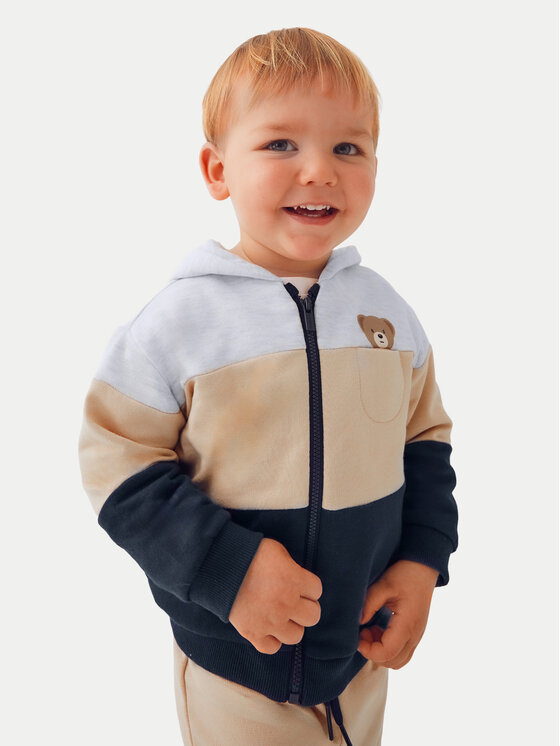 Mayoral Mayoral Komplet 2 par spodni dresowych i bluza 918 Beżowy Regular Fit