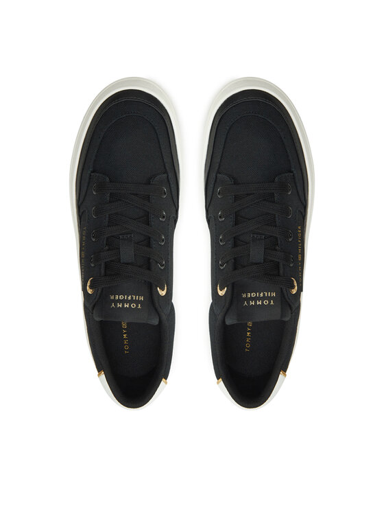 Tommy Hilfiger Tommy Hilfiger Sneakersy Essential Vulc Textile Sneaker FW0FW08323 Černá