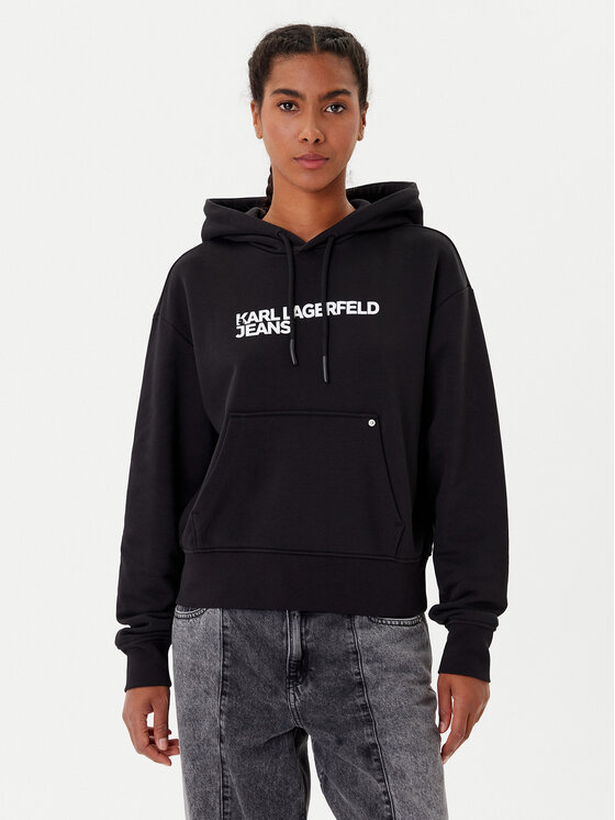 Karl Lagerfeld Jeans Karl Lagerfeld Jeans Bluză A2W20053 Negru Regular Fit