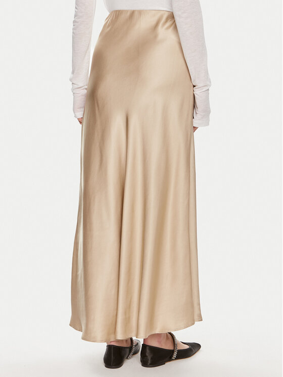 ViCOLO ViCOLO Maxi szoknya TB0342 Bézs Regular Fit