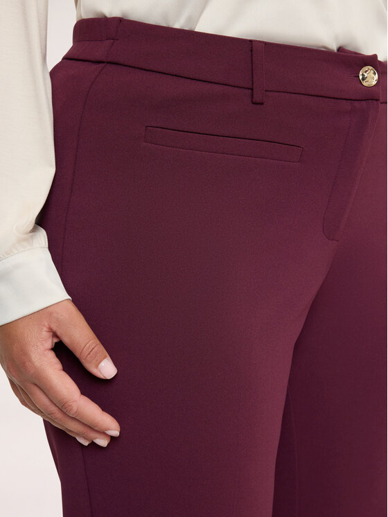 Fiorella Rubino Fiorella Rubino Pantaloni di tessuto P056L002441N036 Bordeaux Slim Fit