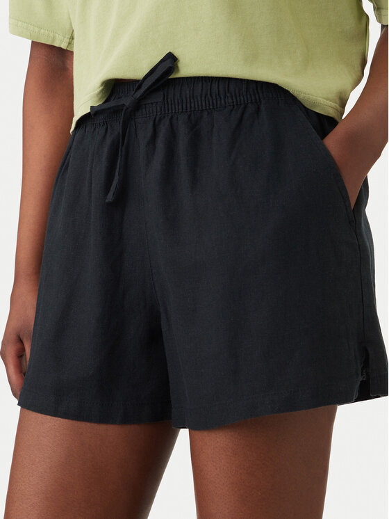 Roxy Roxy Bavlnené šortky Lekeitio Break ERJNS03490 Čierna Regular Fit