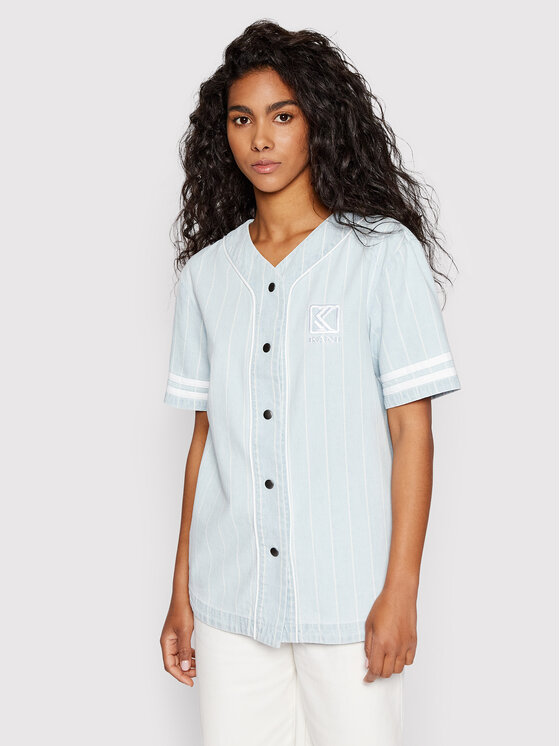 Karl Kani Karl Kani Särk Pinstripe Baseball 6133030 Sinine Regular Fit