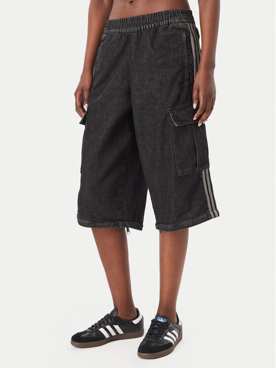 adidas adidas Jeansy KQ6480 Czarny Oversize