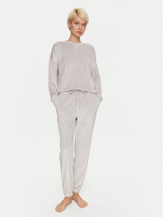DKNY Pigiama YI90034 Grigio Relaxed Fit, taglia : L