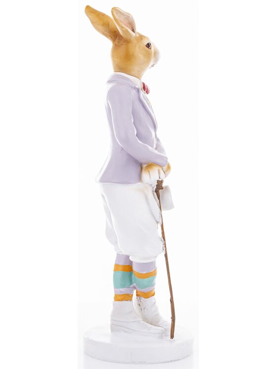 MIAhome MIAhome Figurka królik 31,5x10x10 cm ELEGANT - II Kolorowy