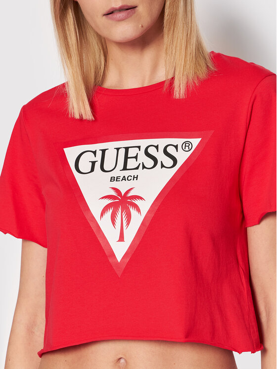 T-shirt E02I01 K8FY0 Rosso Regular Fit