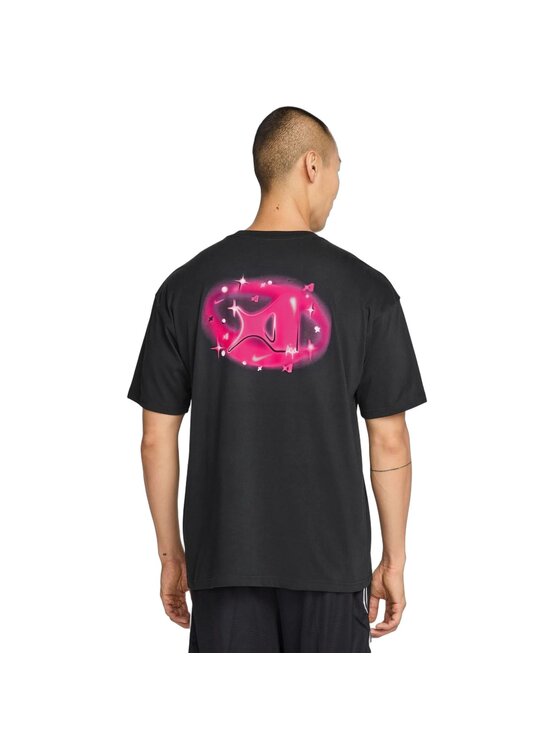 Nike Nike T-Shirt AW U NK DF AJA AIRBRUSH TEE Czarny Regular Fit