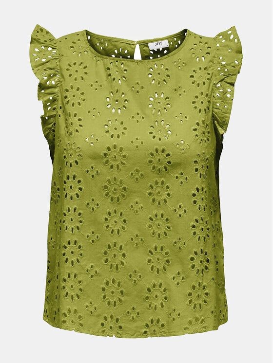 JDY JDY Majica Vola 15312383 Zelena Regular Fit