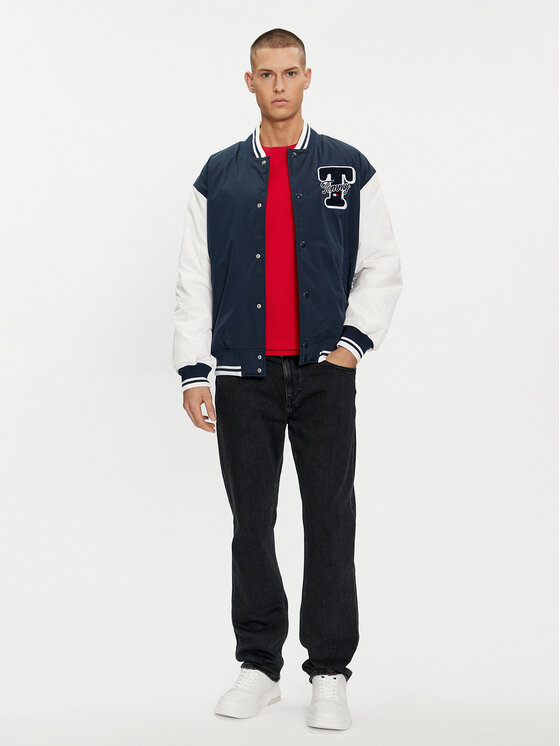 Tommy Jeans Tommy Jeans Bomberjacke Colorblock Varsity DM0DM18702 Dunkelblau Regular Fit