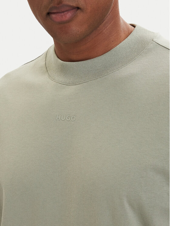 HUGO HUGO Majica dugih rukava Daposo 50511029 Svijetlo zelena Relaxed Fit