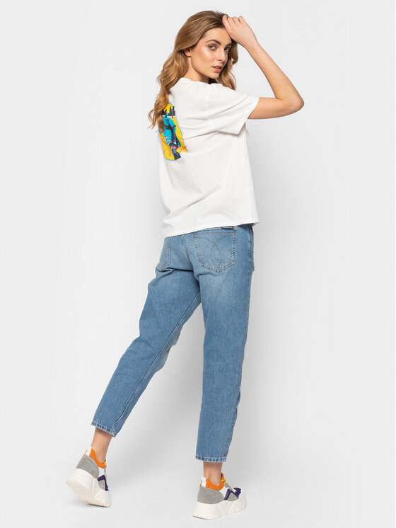 Wrangler Wrangler T-Shirt Boyfriend Tee W7Q2GH737 112132081 Kolorowy Relaxed Fit