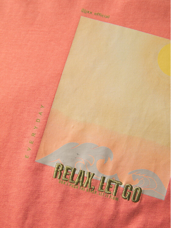 JJXX JJXX T-krekls Paige 12252311 Rozā Regular Fit