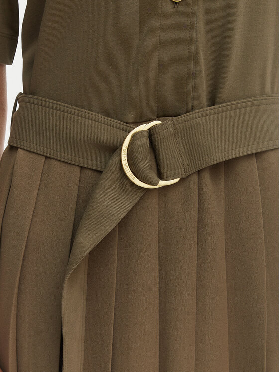 Tommy Hilfiger Tommy Hilfiger Kleid für den Alltag WW0WW48756 Grün Regular Fit