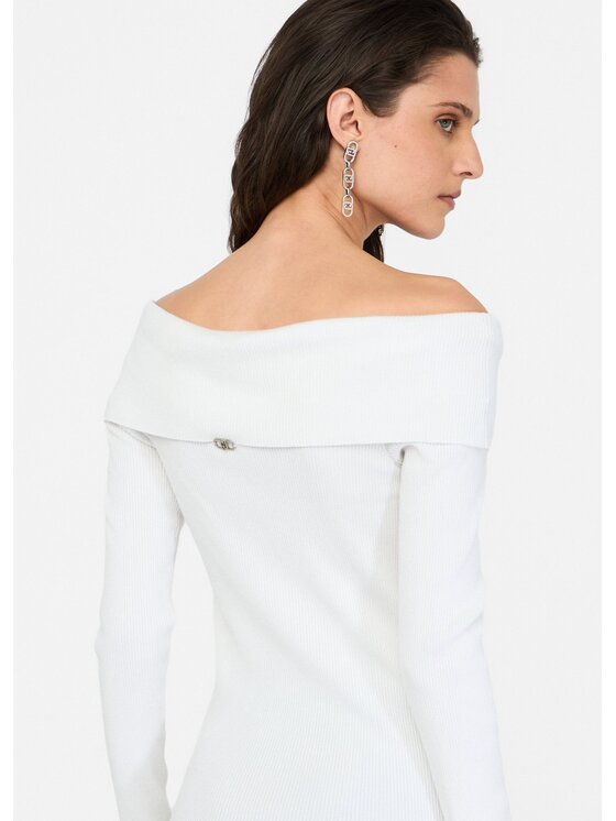 Liu Jo Liu Jo Maglione MF5439MS49I10701 Bianco Slim Fit