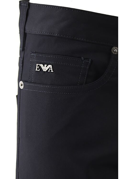 Emporio Armani Emporio Armani Bavlnené šortky 8N1PA6 1NJ7Z Tmavomodrá Regular Fit