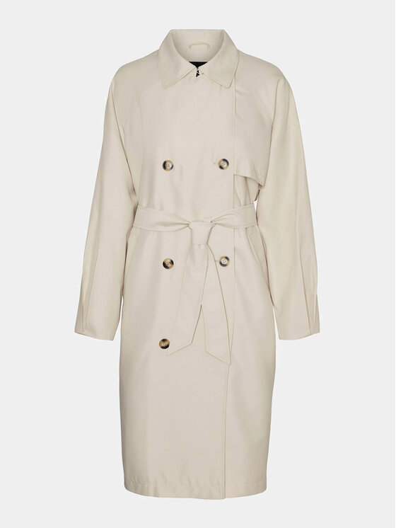 Vero Moda Vero Moda Trencis Doreen 10301287 Écru Regular Fit