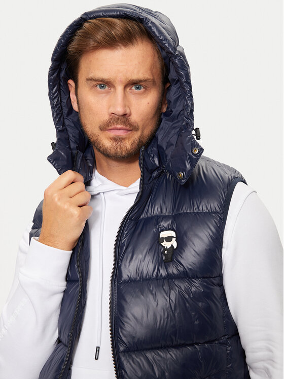 KARL LAGERFELD KARL LAGERFELD Prsluk 505023 544590 Tamnoplava Slim Fit