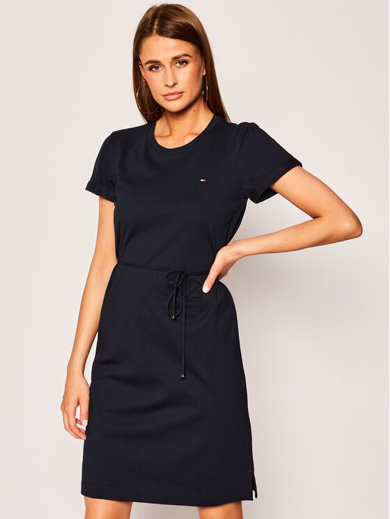 Tommy Hilfiger Tommy Hilfiger Každodenní šaty Angela WW0WW27812 Tmavomodrá Regular Fit