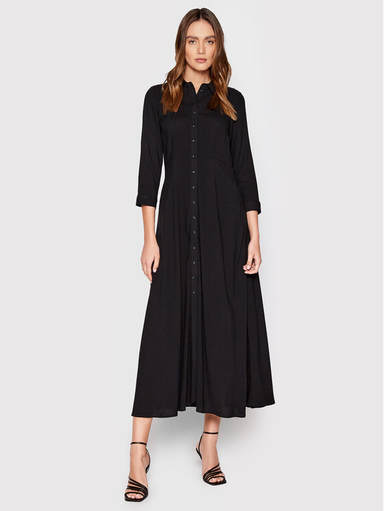 YAS YAS Košilové šaty Savanna 26022663 Černá Regular Fit